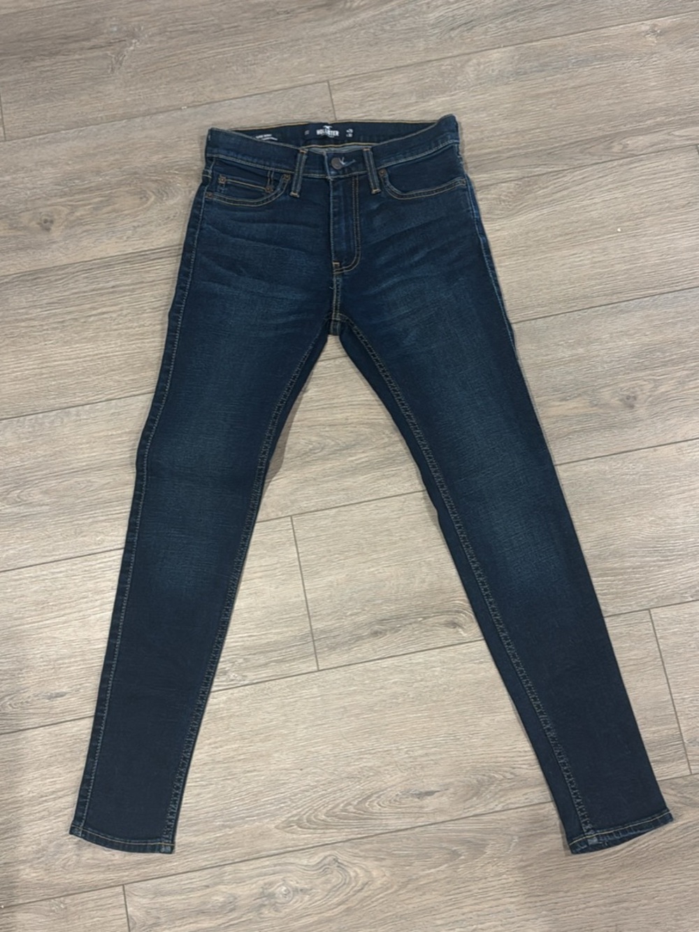 Hollister Dark Wash super Skinny Jeans - Dark Blue